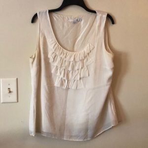 Light Ruffle Tank Top